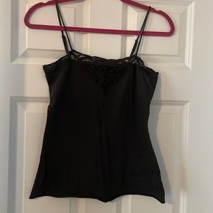 Urban Outfitters, Ruby Sky, black, crochet detail tank, size small